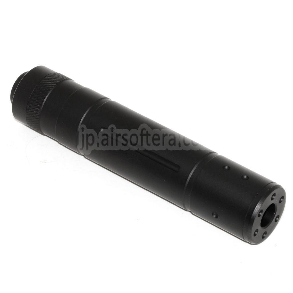DOUBLE BELL 155mm x 32mm サプレッサー サイレンサー -14mm CCW 反時計回りネジ ライフル用 エアソフトガン ブラック