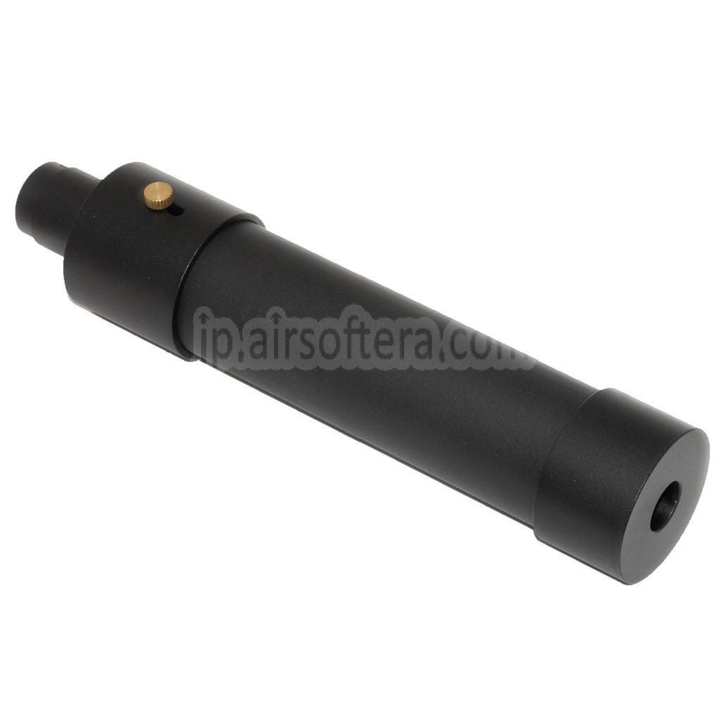DOUBLE BELL 184mm/214mm x 44mm MPX QD サプレッサー サイレンサー（フラッシュハイダー付き） -14mm CCW 反時計回りネジバレルライフル エアガン ブラック
