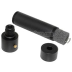 DOUBLE BELL 184mm/214mm x 44mm MPX QD サプレッサー サイレンサー（フラッシュハイダー付き） -14mm CCW 反時計回りネジバレルライフル エアガン ブラック