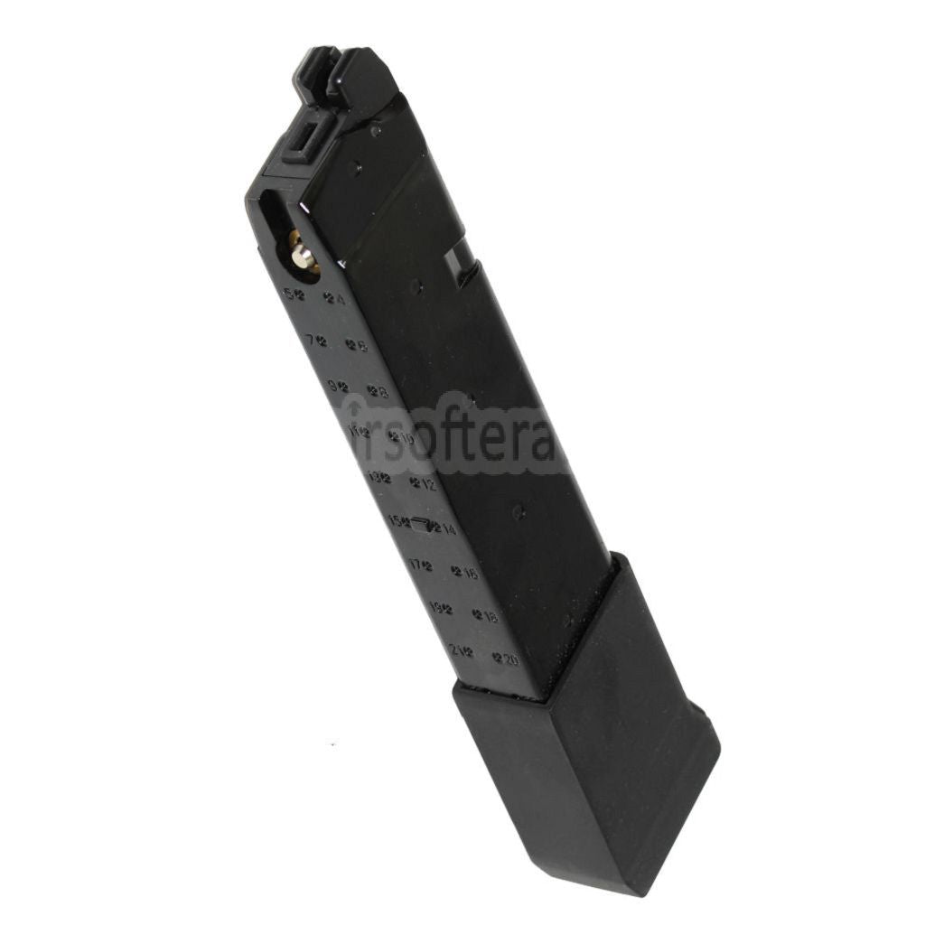 APS EMG 34発トップガスマガジン（厚底）G17 G18C GシリーズGBBピストル対応 ブラック