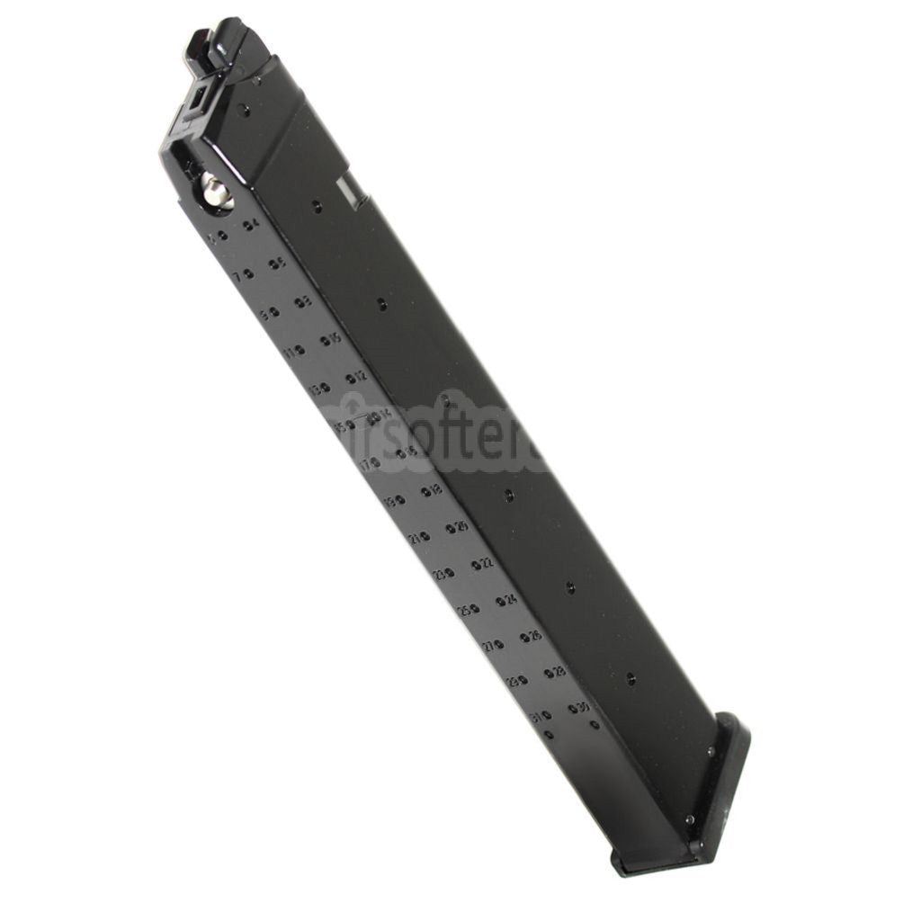 ARMY ARMAMENT 50発ロングガスマガジン G17 G18C G34 G35 GシリーズGBBピストル対応 エアソフトガン ブラック