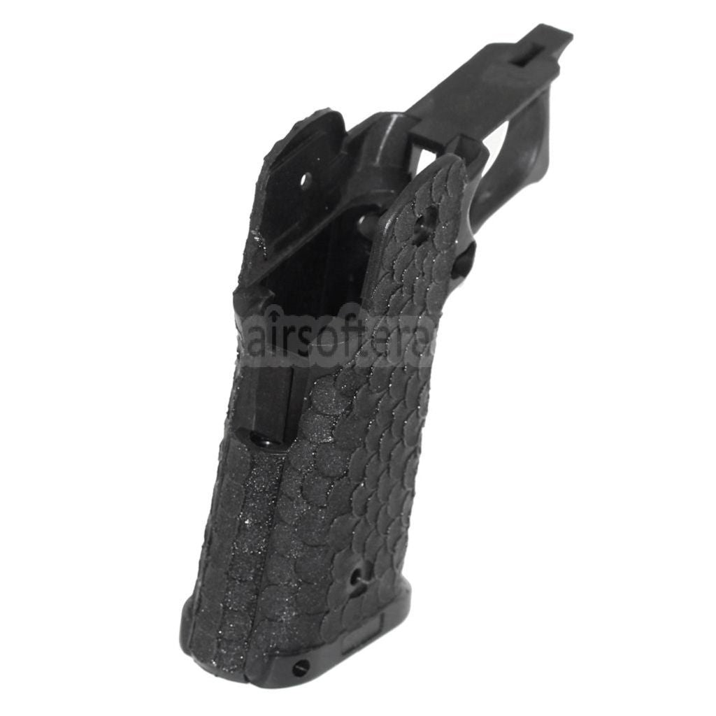 ARMY ARMAMENT フィッシュスケール スティップル ピストルグリップ ARMY R601 TTI COMBAT MASTER EMG AW WE 東京マルイ HI-CAPAシリーズ GBBピストル用 ブラック