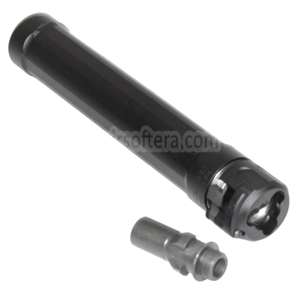 5KU 187mm ライダー9 MP5 サプレッサー サイレンサー +14mm 時計回りネジ フラッシュハイダー付き CYMA MP5シリーズ AEG SMGライフル エアガン