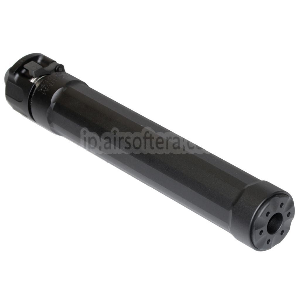 5KU 187mm ライダー9 MP5 サプレッサー サイレンサー +14mm 時計回りネジ フラッシュハイダー付き CYMA MP5シリーズ AEG SMGライフル エアガン