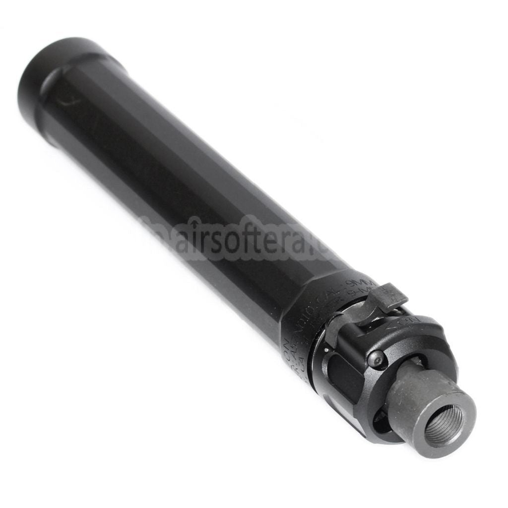 5KU 187mm ライダー9 MP5 サプレッサー サイレンサー +14mm 時計回りネジ フラッシュハイダー付き WE (WE-TECH) MP5シリーズ AEG SMGライフル エアガン