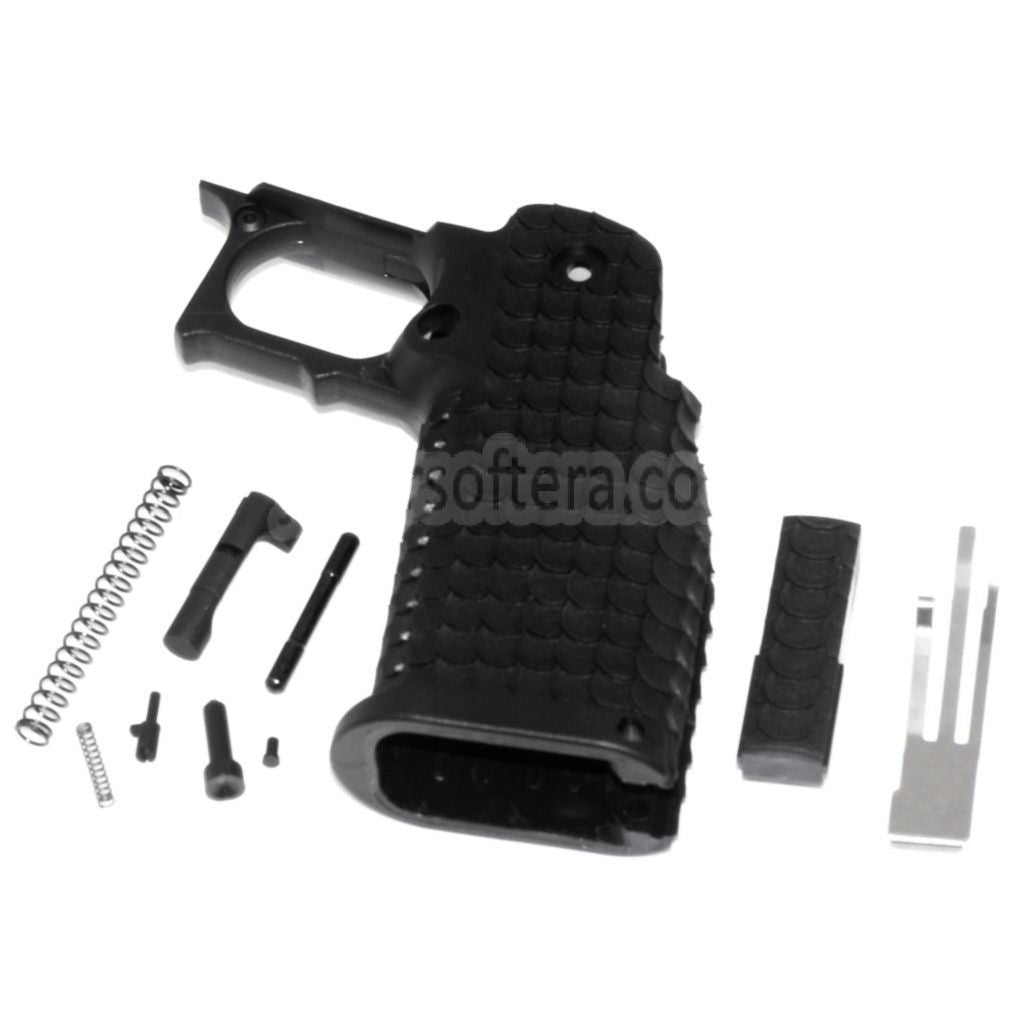 E&C ポリマーピストルグリップセット E&C 東京マルイ HI-CAPAシリーズ GBBピストル対応 エアソフト ブラック