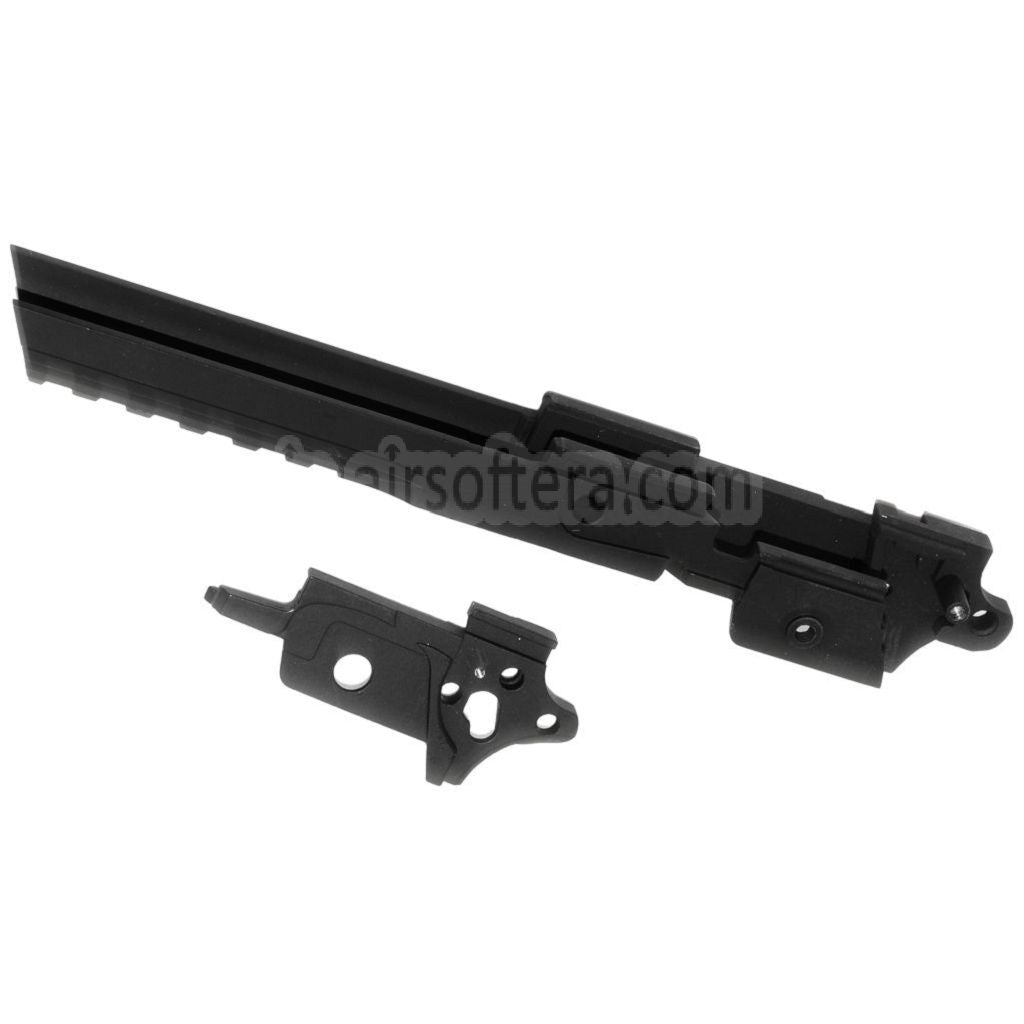 E&C ミドルフレーム（アンダーレール付き） E&C 東京マルイ HI-CAPA 5.1シリーズ GBBピストル エアソフトガン対応 ブラック