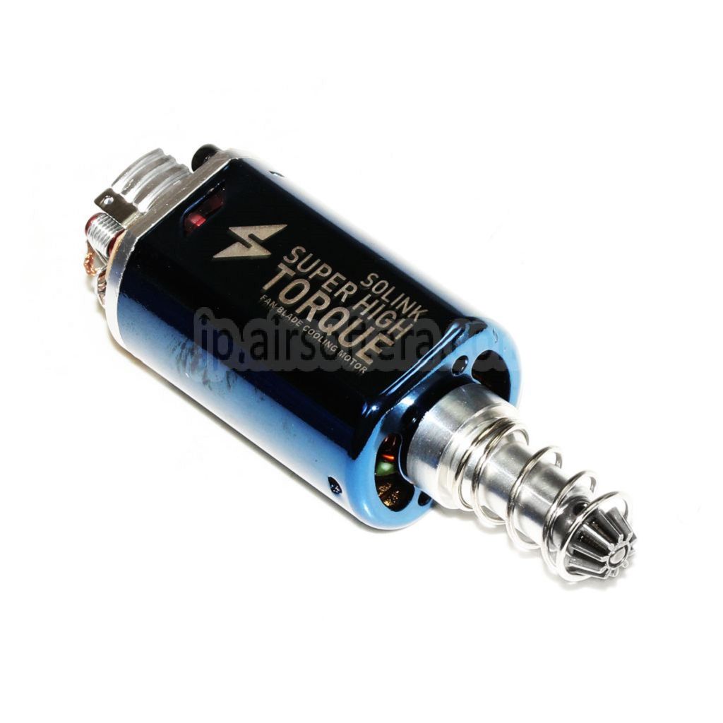 SOLINK 超高トルクモーター（ロングアクスル）11.1V 32000RPM M4 M16 MP5 G3 P90シリーズ V2ギアボックス AEGライフル エアソフトガンに適合