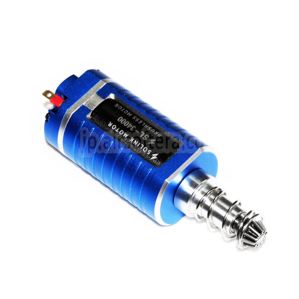 SOLINK SX-1 アドバンスドブラシレス超高速モーター（ロングアクスル）11.1V 34000RPM M4 M16 MP5 G3 P90シリーズ V2ギアボックス AEGライフル エアソフトガンに適合