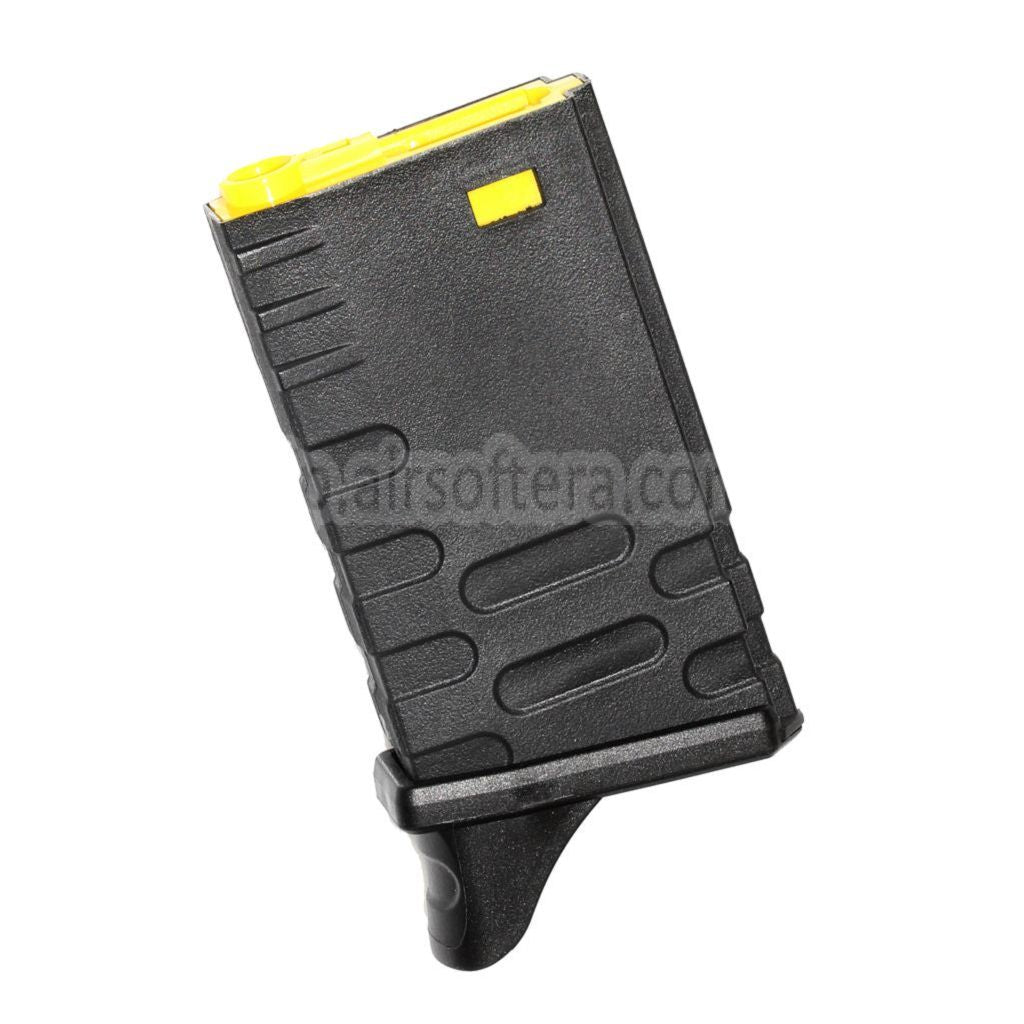 APS 190発ポリマー製 M16VN ハイキャップマガジン カラーコア M4 M16シリーズ AEGライフル エアガン ブラック/イエロー