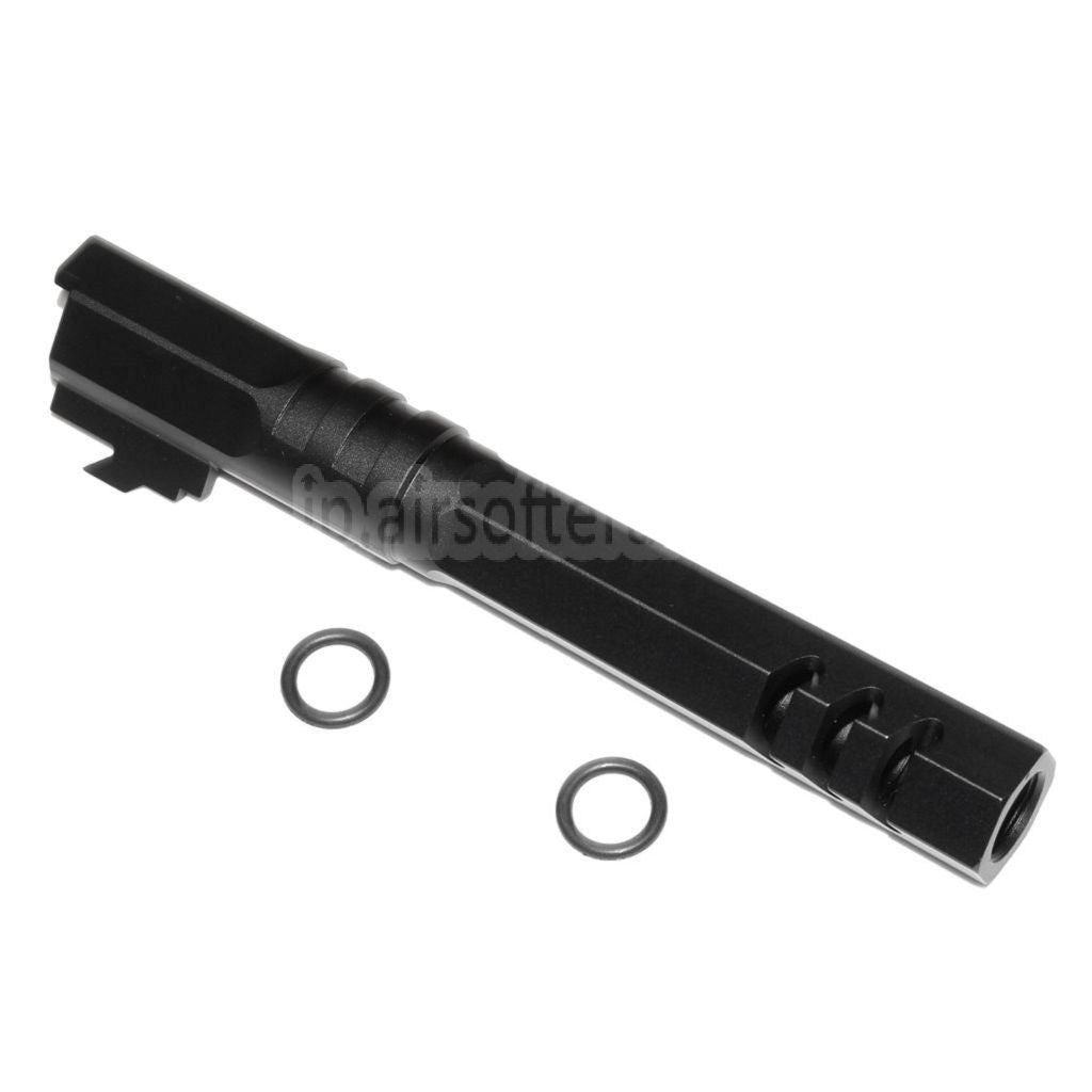5KU 5インチ 123/127mm CNC 六角形アウターバレル +11mm CW ARMORER WORKS AW WE-TECH 東京マルイ HI-CAPA 5.1 GBB ピストル エアソフト