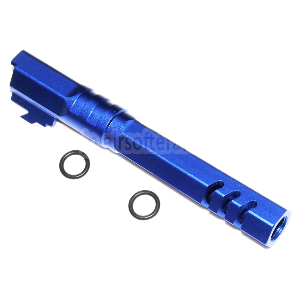 5KU 5インチ 123/127mm CNC 六角形アウターバレル +11mm CW ARMORER WORKS AW WE-TECH 東京マルイ HI-CAPA 5.1 GBB ピストル エアソフト