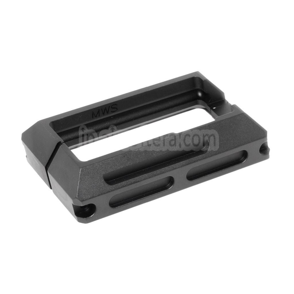 5KU CNCアルミ製 マグウェル 東京マルイ M4 M16シリーズ MWS GBBライフル対応 ブラック