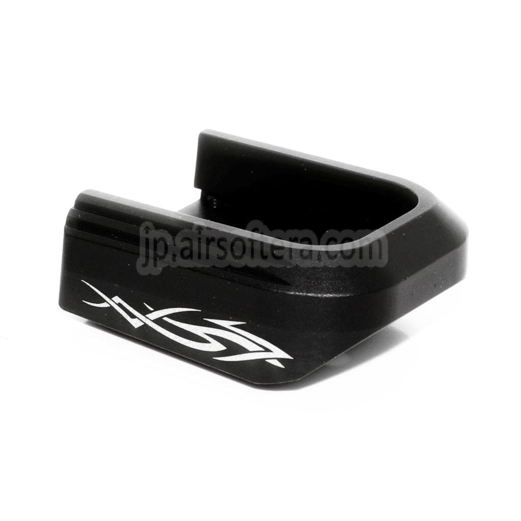 AIP レーザー刻印 マガジンベースプレートカバー タイプ4 ARMY EMG SAI STI TTI AW WE 東京マルイ HI-CAPA GBB CO2ガスピストルマガジン対応 ブラック