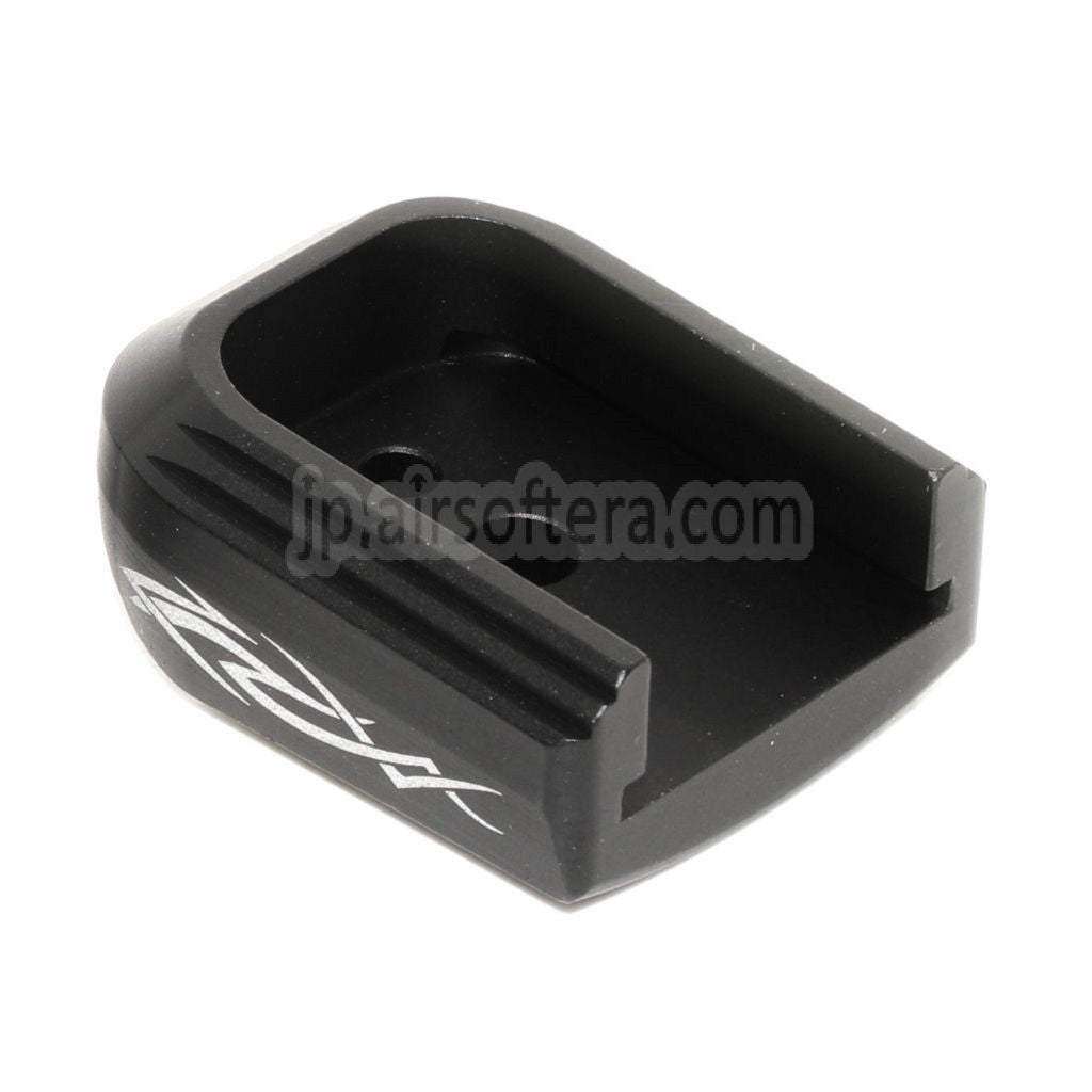 AIP レーザー刻印 マガジンベースプレートカバー タイプ4 ARMY EMG SAI STI TTI AW WE 東京マルイ HI-CAPA GBB CO2ガスピストルマガジン対応 ブラック