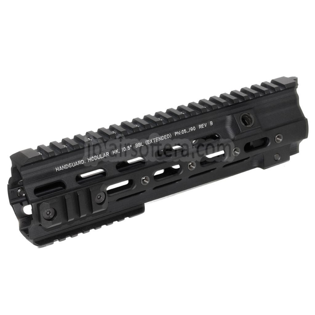 5KU 245mm CNCアルミ SMR タクティカルハンドガードレールシステム VFC Umarex HK416 GBBライフル対応 ブラック