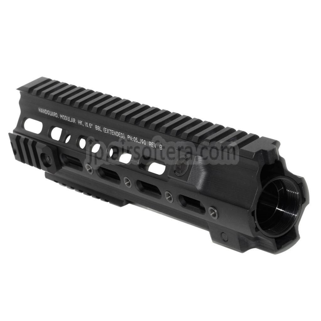 5KU 245mm CNCアルミ SMR タクティカルハンドガードレールシステム VFC Umarex HK416 GBBライフル対応 ブラック