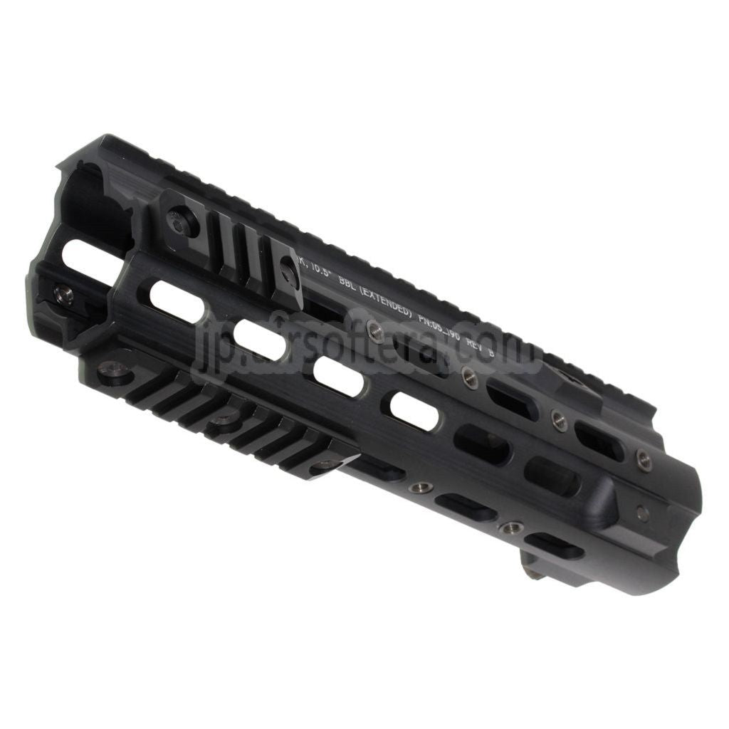 5KU 245mm CNCアルミ SMR タクティカルハンドガードレールシステム VFC Umarex HK416 GBBライフル対応 ブラック