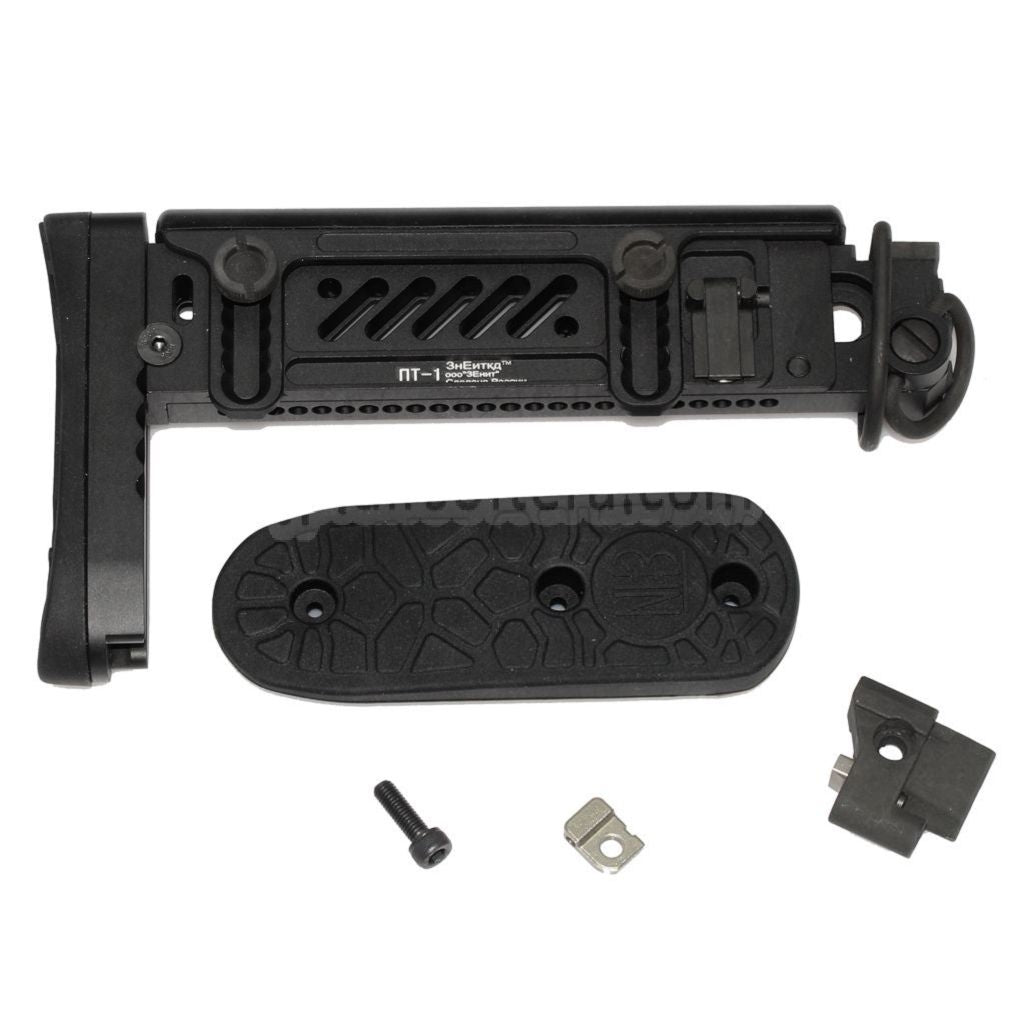 5KU PT-1 Gen2 マルチポジションサイドフォールディングストック CYMA D-Boys LCT GHK AKシリーズ AEG GBBライフル対応 ブラック