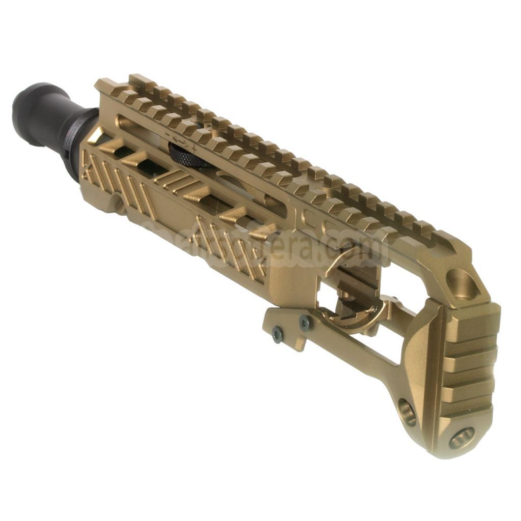 5KU カービンライフルコンバージョンキット タイプA M1913レールストックアダプター付き ACTION ARMY AAP-01シリーズ GBBピストル エアソフトガン