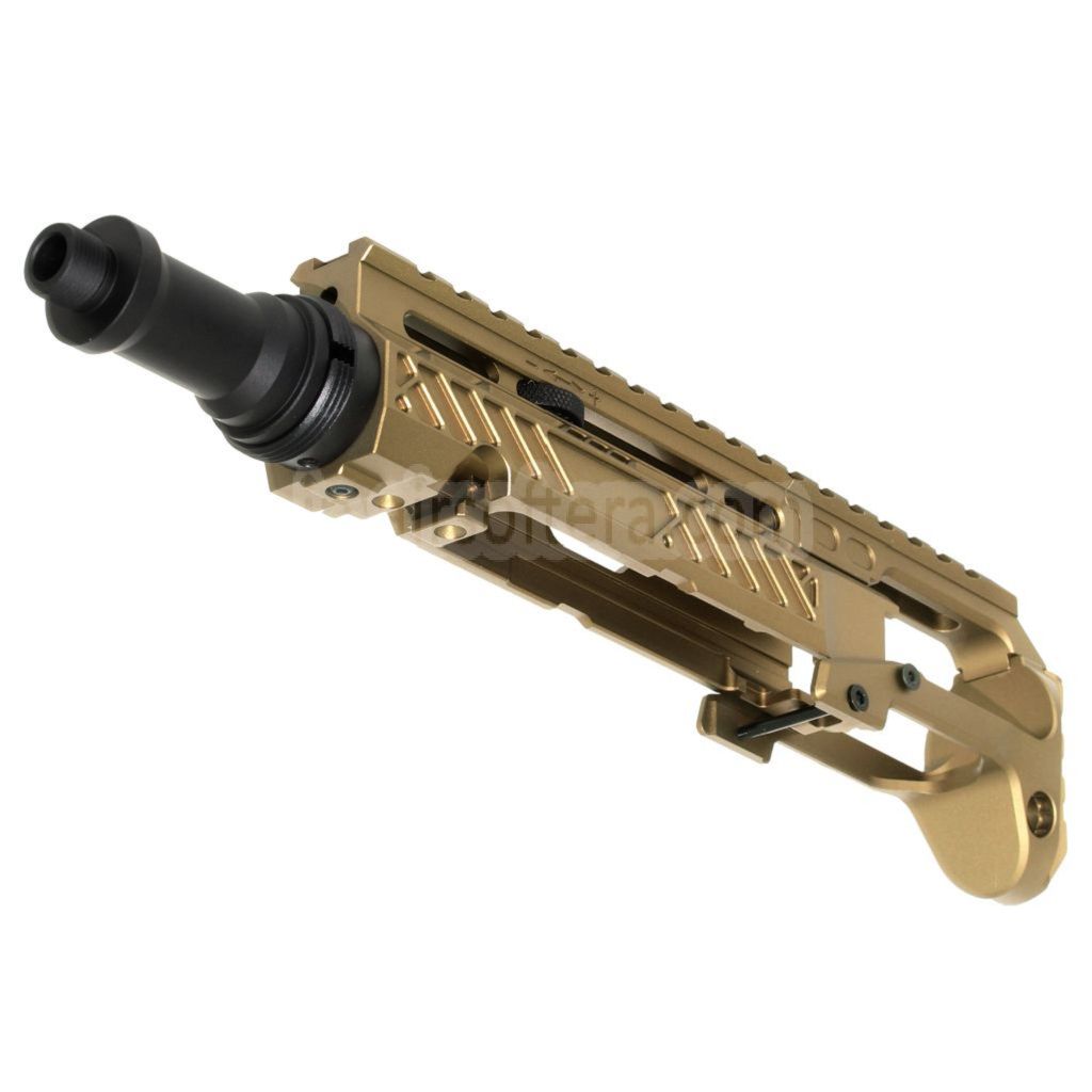 5KU カービンライフルコンバージョンキット タイプA M1913レールストックアダプター付き ACTION ARMY AAP-01シリーズ GBBピストル エアソフトガン