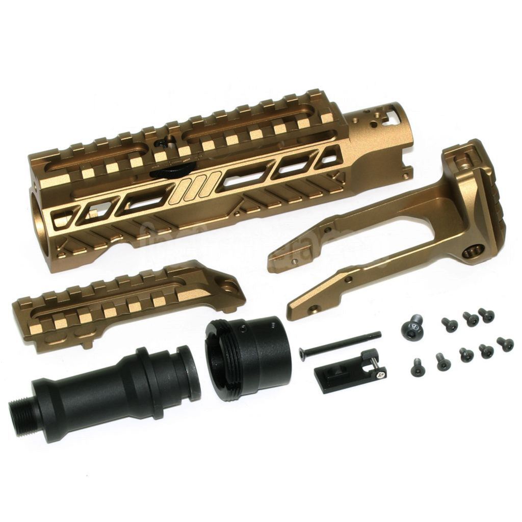 5KU カービンライフルコンバージョンキット タイプA M1913レールストックアダプター付き ACTION ARMY AAP-01シリーズ GBBピストル エアソフトガン