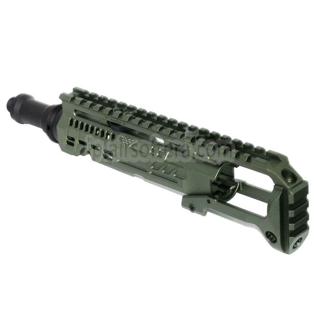 5KU カービンライフルコンバージョンキット タイプB M1913レールストックアダプター付き ACTION ARMY AAP-01シリーズ GBBピストル エアソフトガン