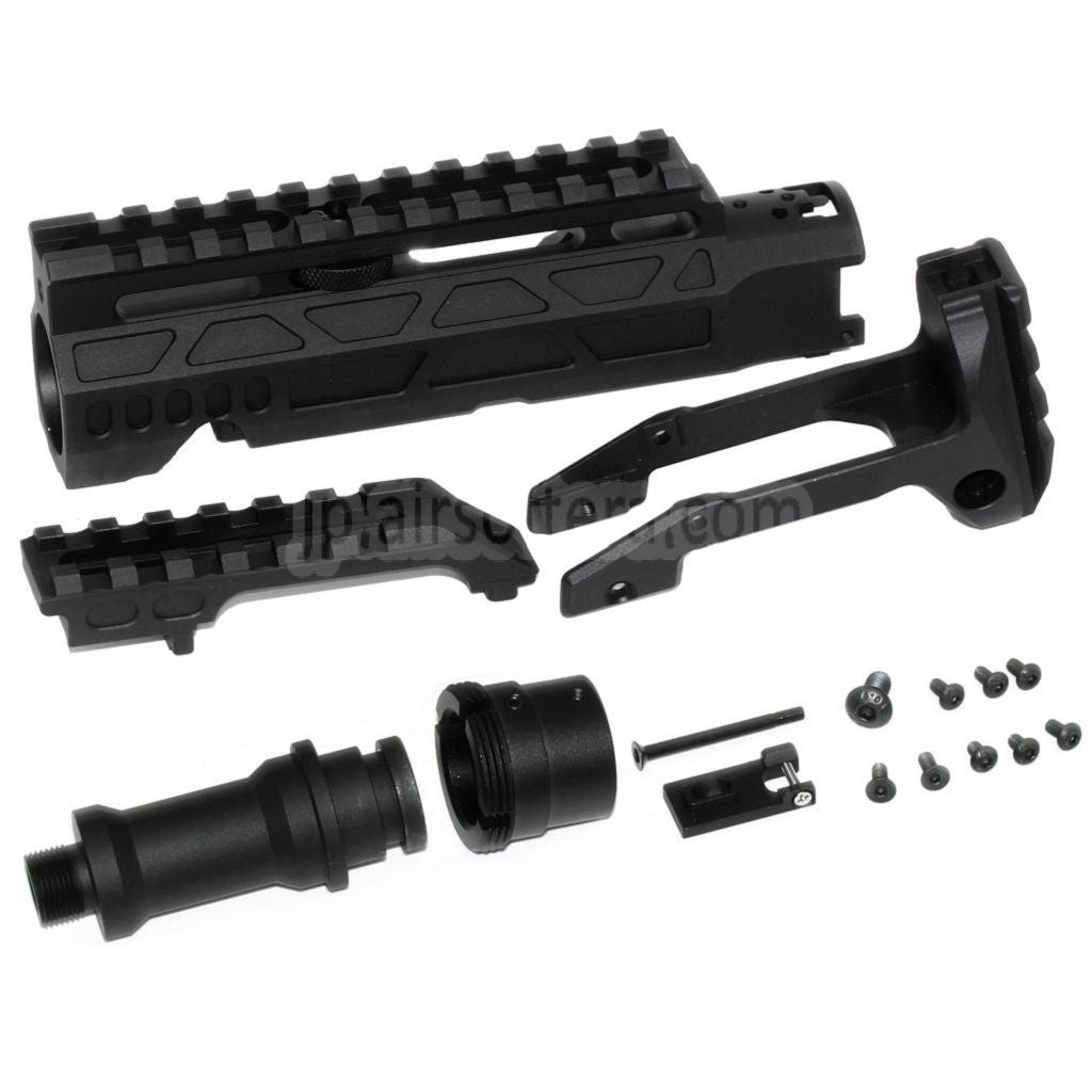 5KU カービンライフルコンバージョンキット タイプC M1913レールストックアダプター付き ACTION ARMY AAP-01シリーズGBBピストルエアソフトガン対応