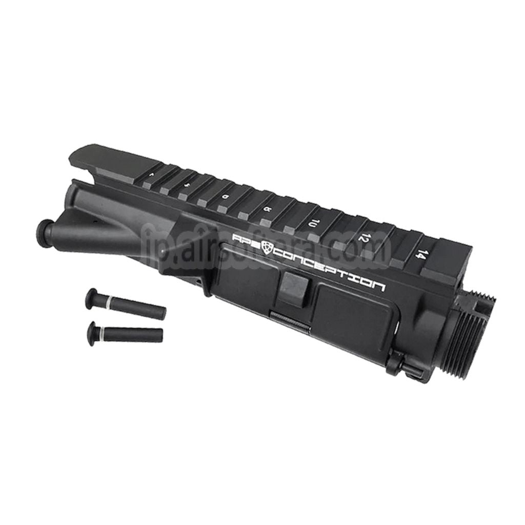 APS アッパーメタルボディレシーバー（ダストカバー付き）APS ASR M4 M16シリーズAEGライフル（エアソフトガン対応）ブラック