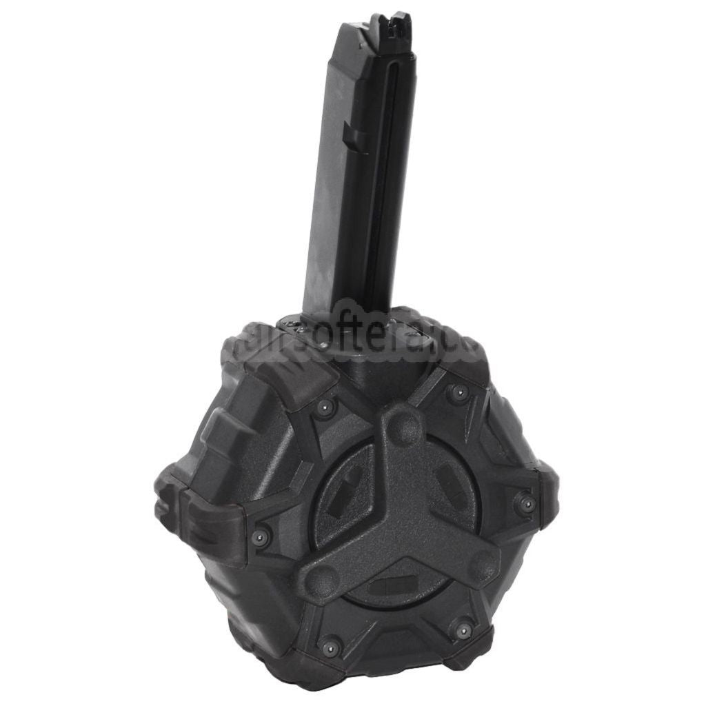 WE (WE-TECH) 350発ガスドラムマガジン G17 G18C Gシリーズ GBBピストル対応 エアソフトガン