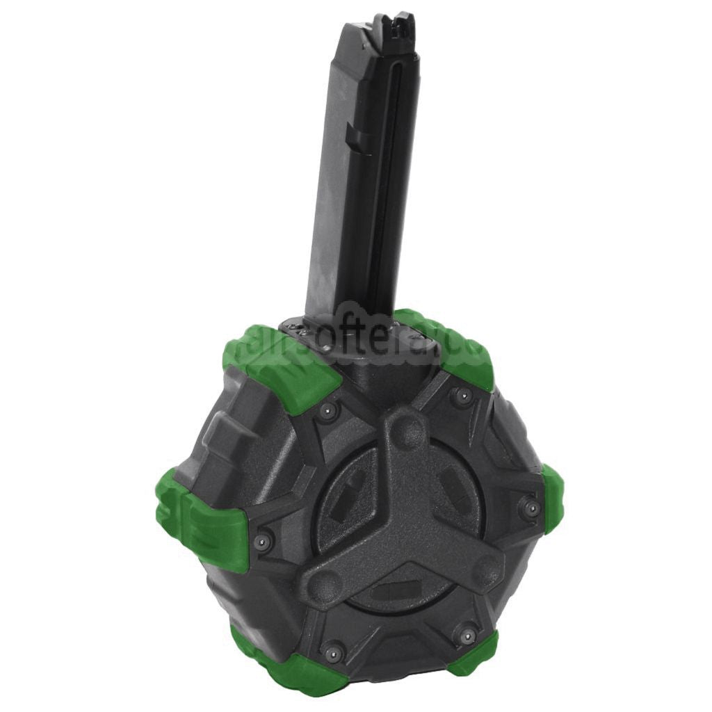 WE (WE-TECH) 350発ガスドラムマガジン G17 G18C Gシリーズ GBBピストル対応 エアソフトガン