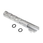 5KU 5インチ 123/127mm CNC トルネードスパイラル 中空アウターバレル +11mm CW ARMORER WORKS AW WE-TECH 東京マルイ HI-CAPA 5.1 GBB ピストル エアソフト