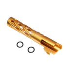 5KU 4.3インチ 106mm/110mm CNC トルネードスパイラル 中空アウターバレル +11mm CW 東京マルイ HI-CAPA 4.3 GBB ピストルに適合