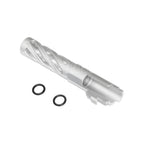 5KU 4.3インチ 106mm/110mm CNC トルネードスパイラル 中空アウターバレル +11mm CW 東京マルイ HI-CAPA 4.3 GBB ピストルに適合