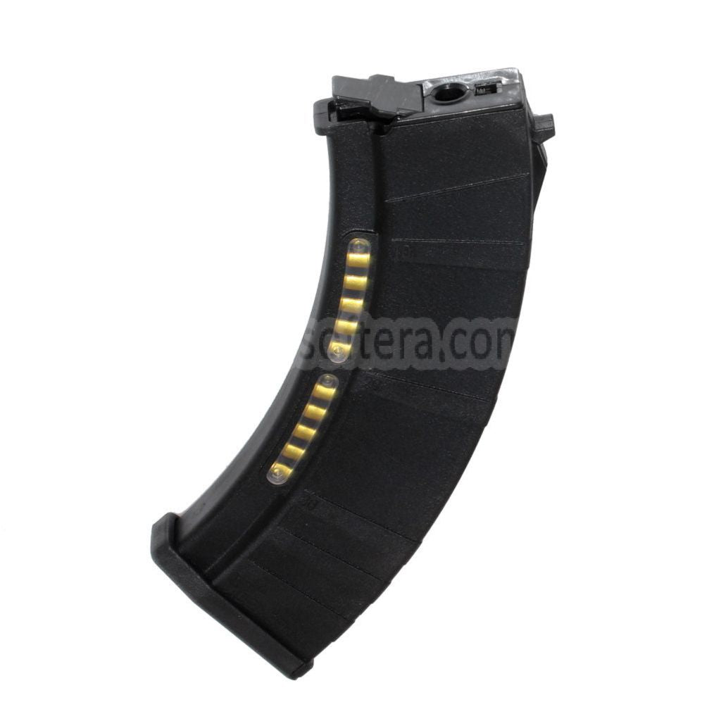 CYMA 600発ポリマー製ハイキャップマガジン（ダミーディスプレイ付き）AKシリーズAEGライフルエアソフトガン用   ブラック