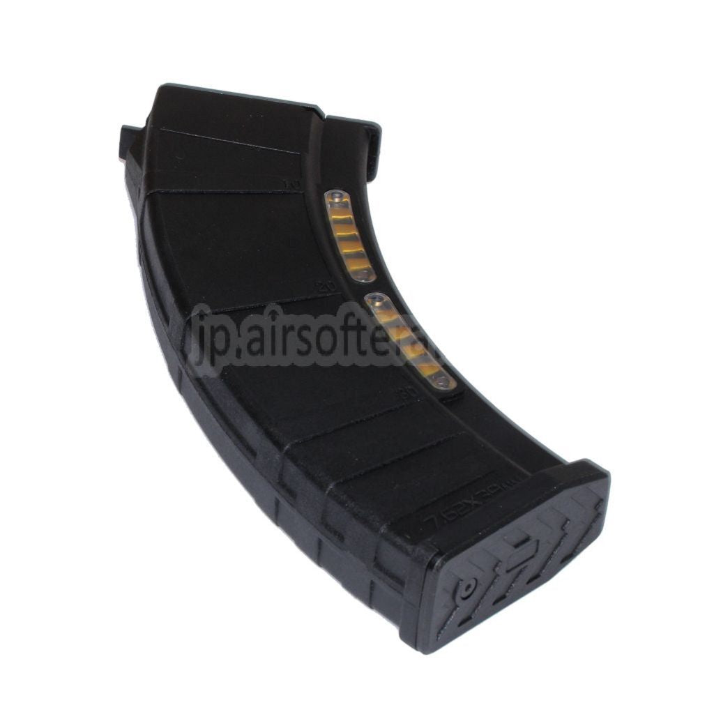 CYMA 220発ポリマー製ミッドキャップマガジン（ダミーディスプレイ付き）AKシリーズAEGライフル用 ブラック