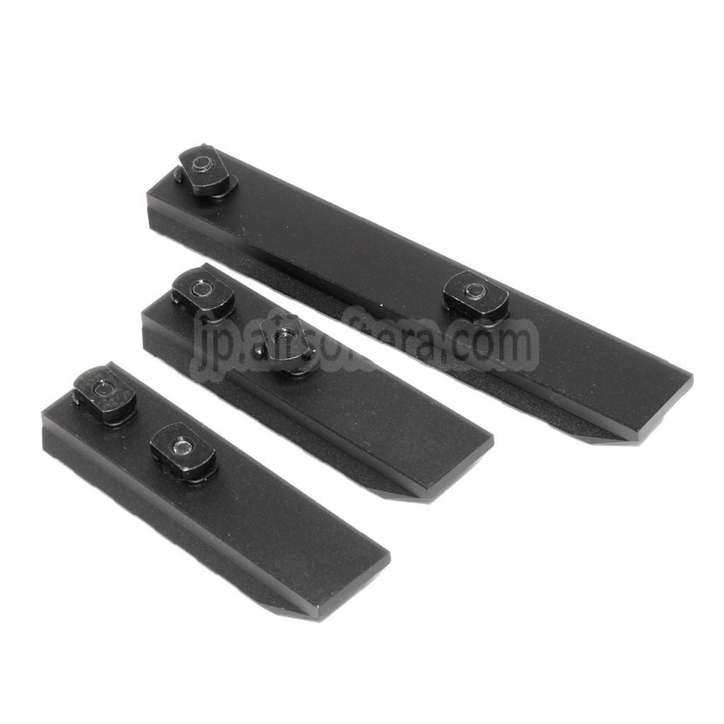 CYMA レールセクション3個セット (9スロット x1、5スロット x2) M-Lokシステム対応 ブラック