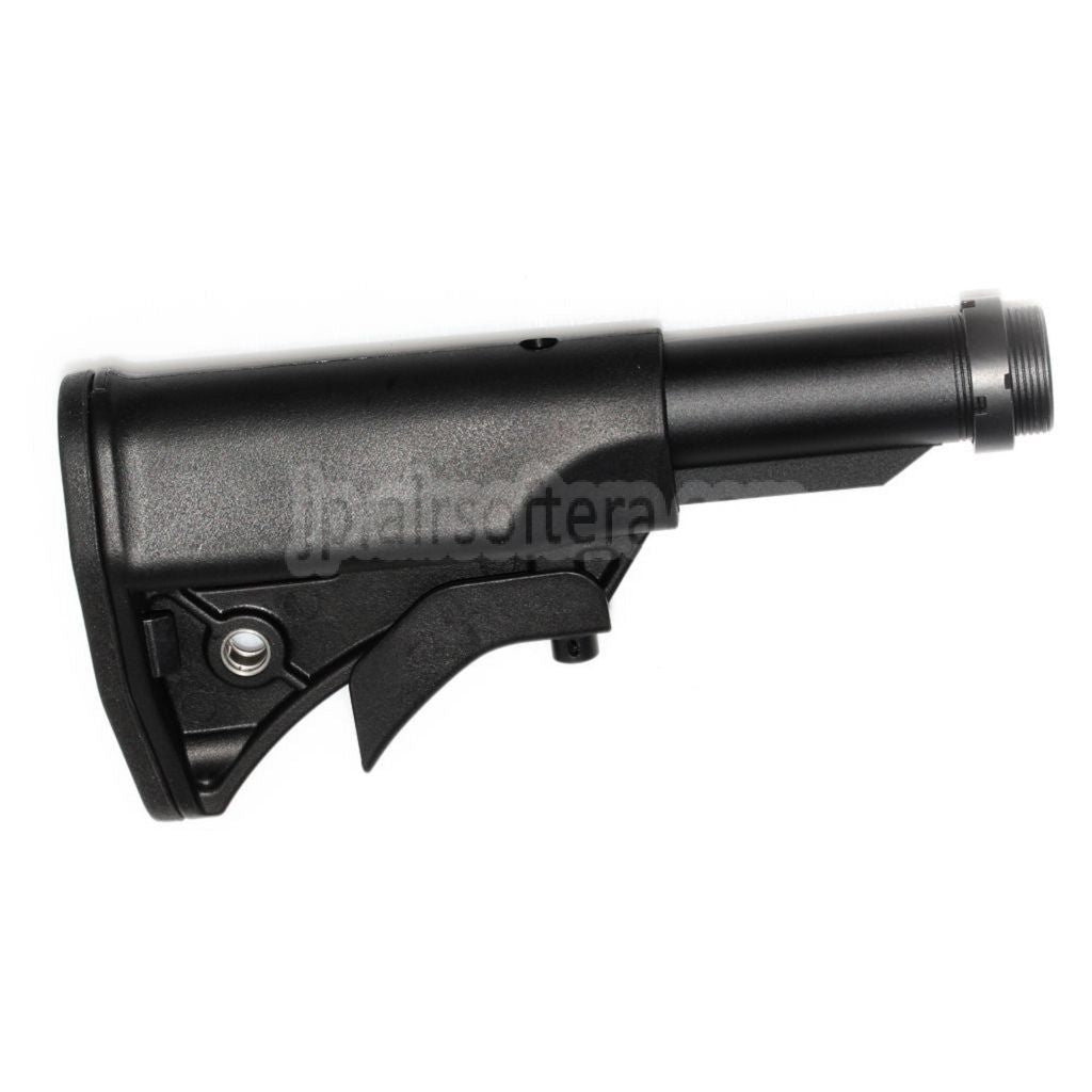 CYMA LWRCIスタイル コンパクトリトラクタブルストック ストックチューブ付き プラチナシリーズ MP5 AEGライフル エアソフトガン ブラック