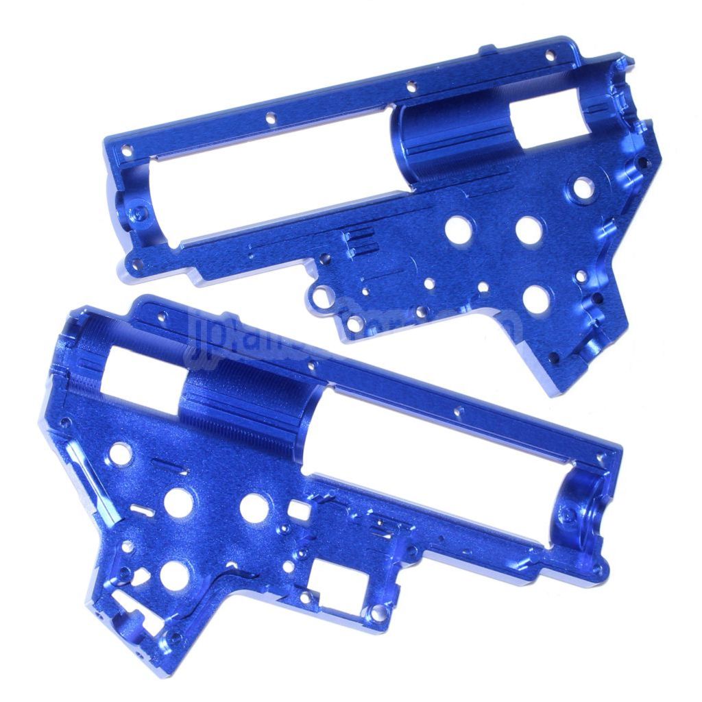 CYMA CNCアルミ製 8mm QDギアボックスシェル CYMA Platinumシリーズ M4 QBSシリーズ AEGライフル エアソフトガン対応 ブルー