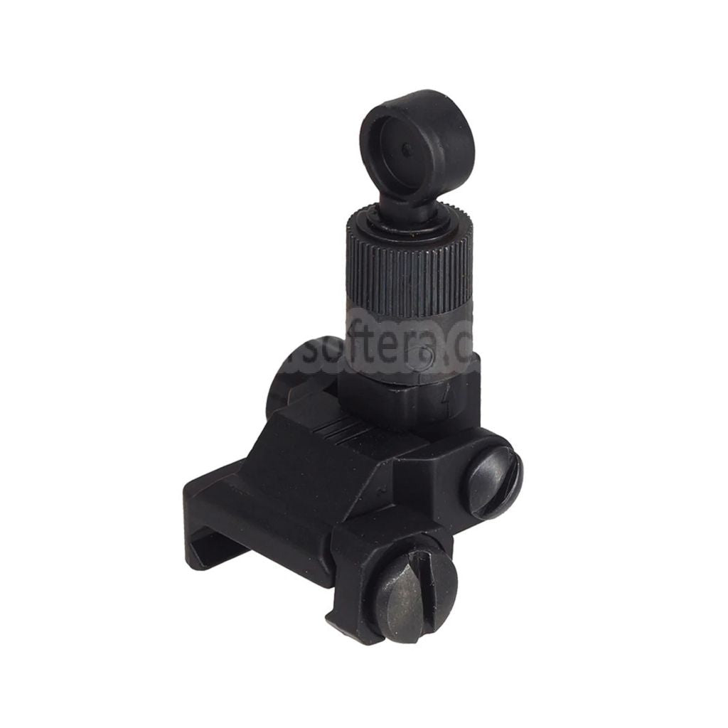 CYMA KACスタイル マイクロ600m フリップアップリアサイト（20mm 1913ピカティニーレール M4 M16電動ガン対応）