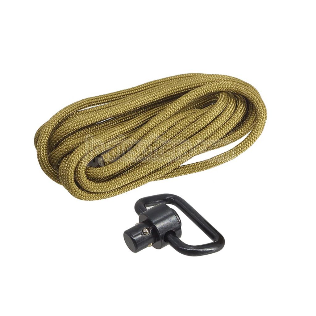 APS RS-4 リトラクタブル バットストック（QDスリングマウント、パラコード付き）M4 AEG バッファーチューブライフル対応 ブラック