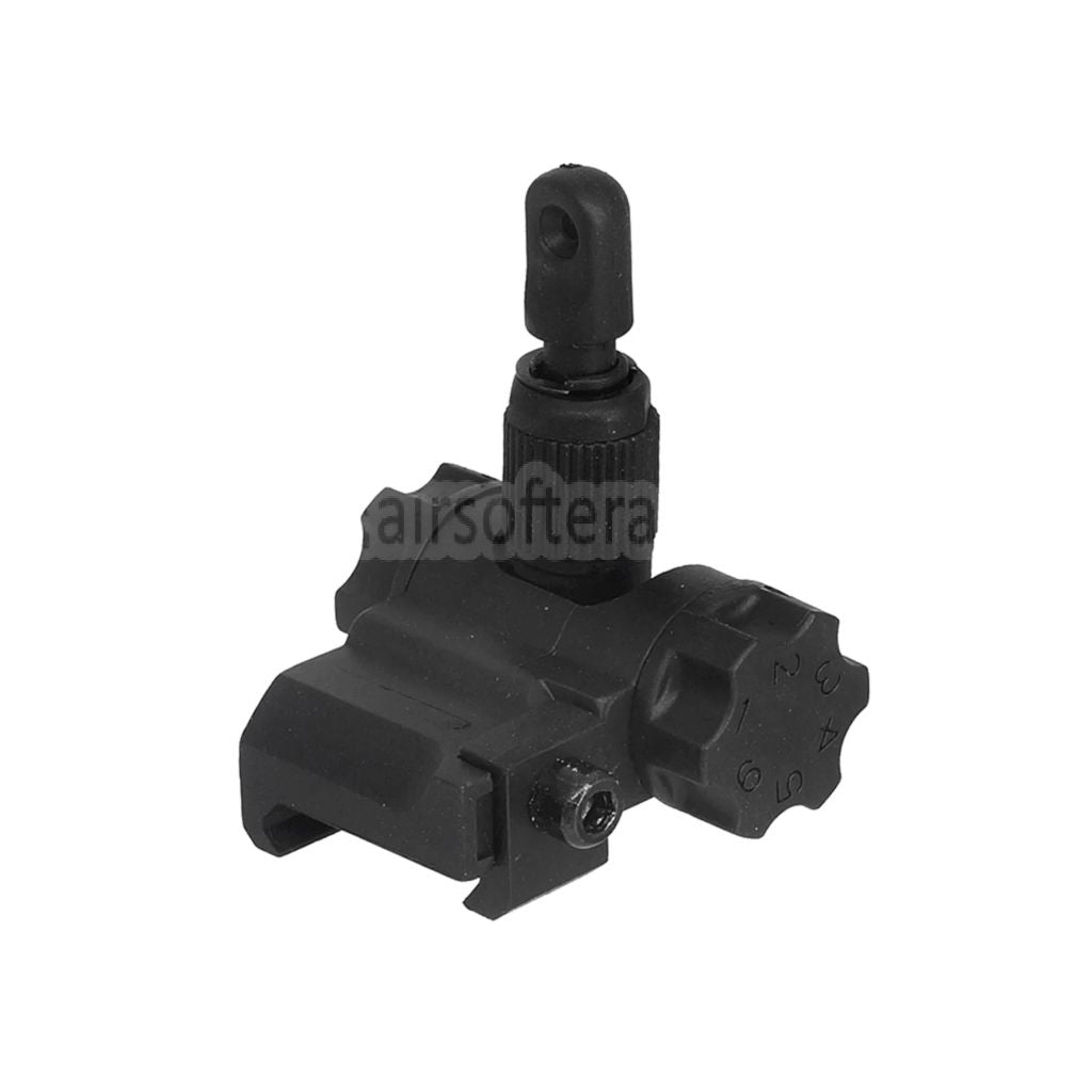 CYMA プラスチック製 SCAR フリップアップリアサイト（20mm 1913ピカティニーレール M4 M16 AEGライフル対応）