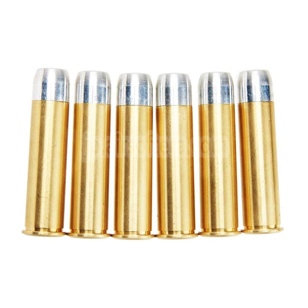 KING ARMS 6個セット メタルシェルカートリッジ KING ARMS Python .357 バージョン2シリーズ ガスリボルバー ピストル エアガン対応