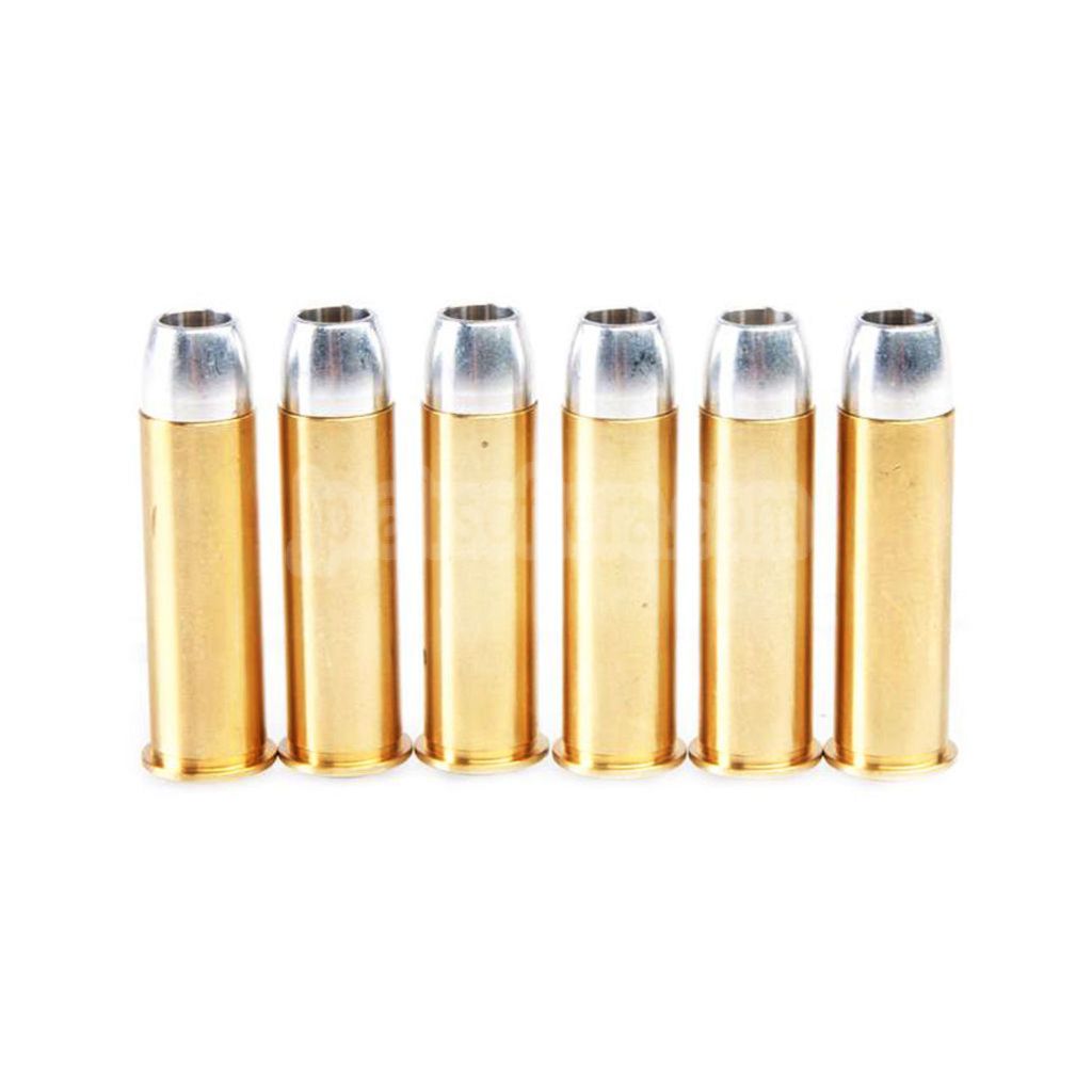 KING ARMS 6個セット メタルシェルカートリッジ KING ARMS Peacemaker SAA .45シリーズ リボルバー ピストル エアガン対応