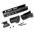 Dytac SLR Rifleworks ION Lite 165mm 6.5インチ エクステンデッド M-LOK ハンドガードレールシステムキット アウターバレル付き GHK AKシリーズ GBBライフル対応 エアソフトガン ブラック