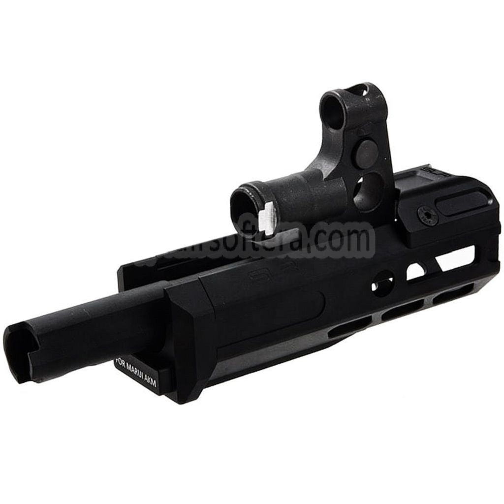Dytac SLR Rifleworks 125mm 4.7インチ ライト M-LOK エクステンデッド ハンドガードレールシステムキット アウターバレル付き 東京マルイ AKMシリーズ GBBライフル対応 エアソフトガン ブラック