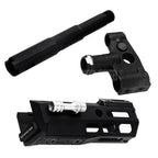 Dytac SLR Rifleworks 125mm 4.7インチ ライト M-LOK エクステンデッド ハンドガードレールシステムキット アウターバレル付き 東京マルイ AKMシリーズ GBBライフル対応 エアソフトガン ブラック