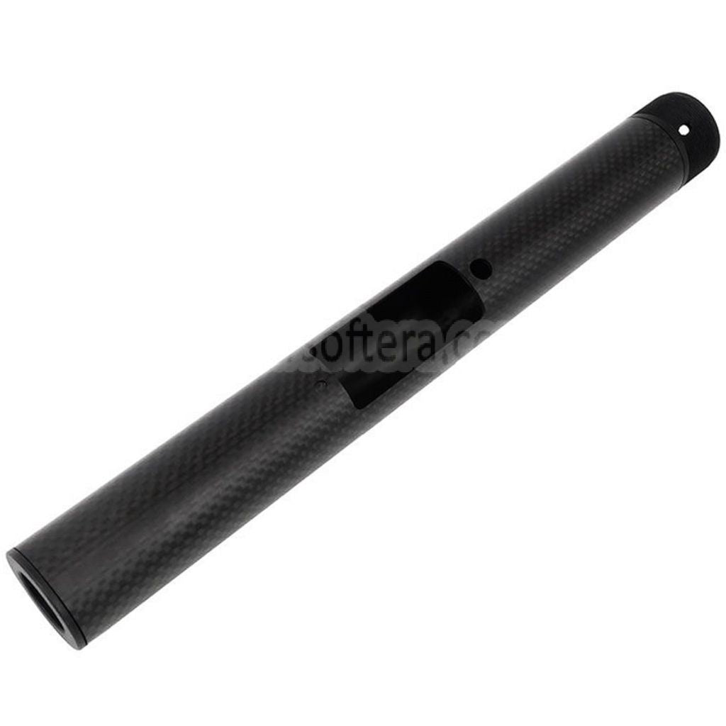 Laylax PSS 257mm/265mm ショートタイプ カーボンファイバーアウターバレル 東京マルイ VSR-10シリーズ ボルトアクションスナイパー対応 ブラック