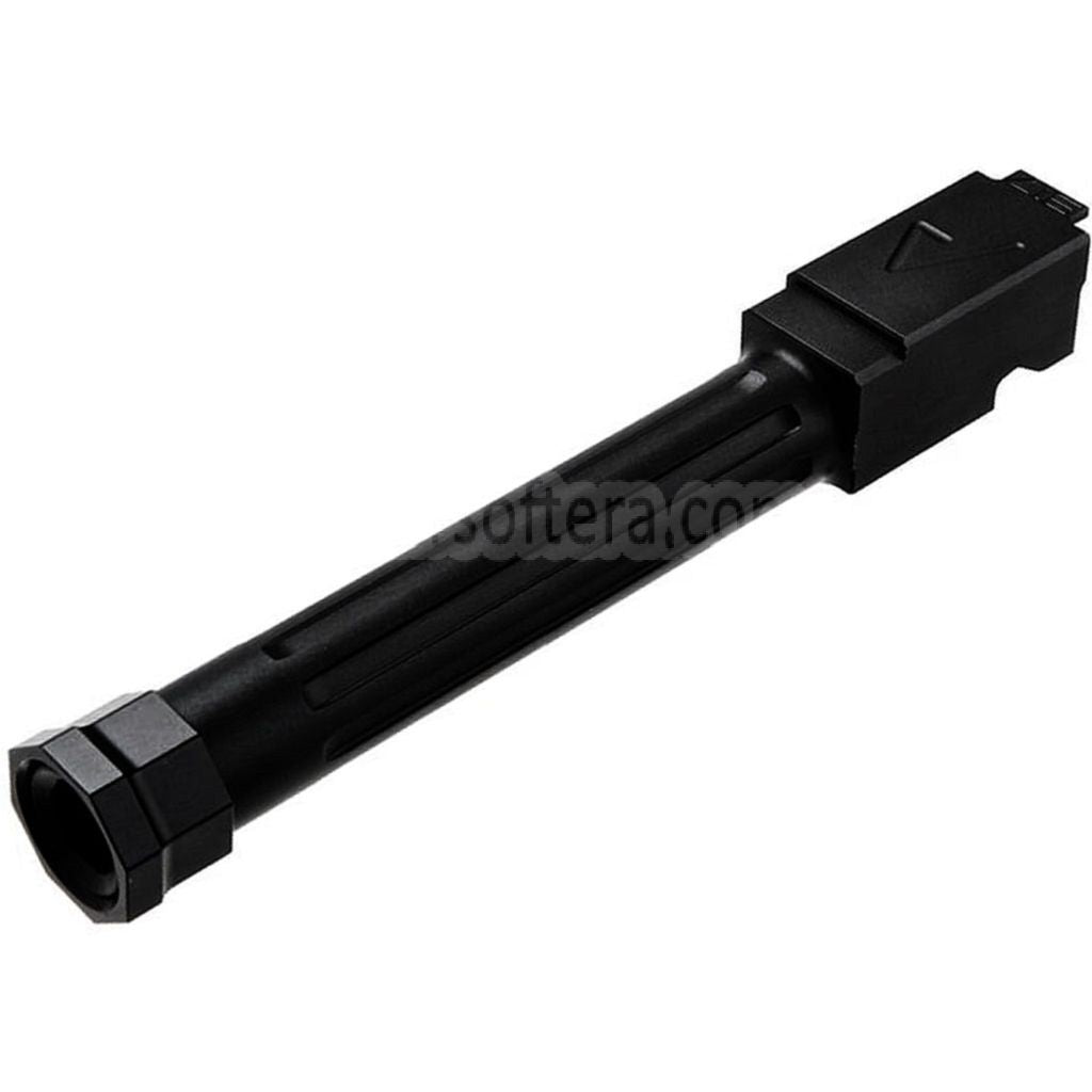 RWA Agency Arms CNCアルミ製ミッドライン スレッドアウターバレル - 14mm逆ネジ 東京マルイ G17 Gen3 GBBピストル対応 エアソフト