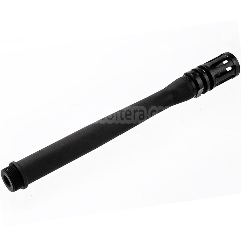 VFC 延長アウターバレル -14mm CCW フラッシュハイダー付き VFC M249シリーズ GBB マシンガンライフル エアソフトガン ブラック